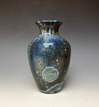 Load image into Gallery viewer, Cobalt Galaxy Crystalline Glazed Vase 4
