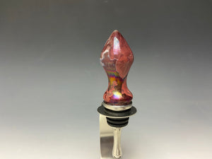 Crystalline Glazed Bottle Stopper- Ruby