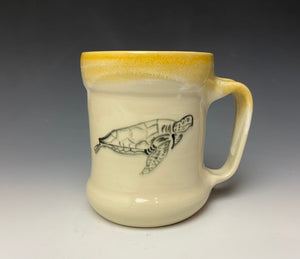 Sea Turtle Mug- Sunshine Yellow