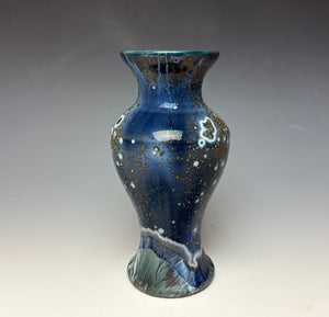 Cobalt Galaxy Crystalline Glazed Vase 6