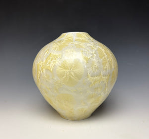 Crystalline Vase in Ivory