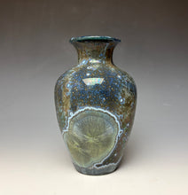 Load image into Gallery viewer, Cobalt Galaxy Crystalline Glazed Vase 4
