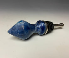 Load image into Gallery viewer, Crystalline Glazed Bottle Stopper- Atlantic Storm Blue
