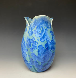 Tulip Vase- Teal #3