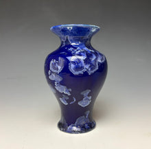 Load image into Gallery viewer, Winter Sky Blue Crystalline Glazed Mini Vase
