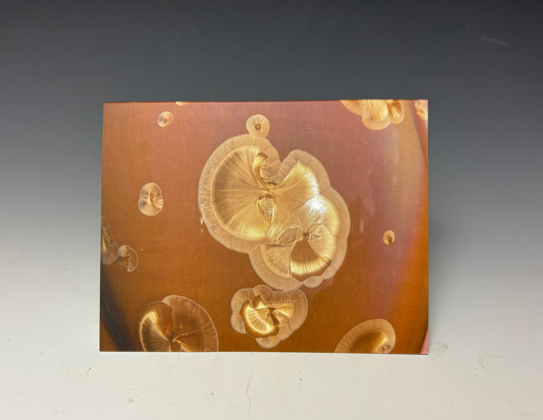 Crystalline Greeting Card- 'Iced Caramel'