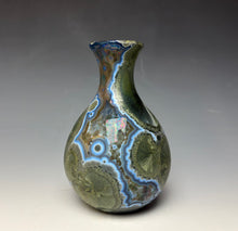 Load image into Gallery viewer, Cobalt Galaxy Crystalline Glazed Vase 11
