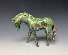 Load image into Gallery viewer, Copper Raku Horse 875
