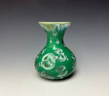 Load image into Gallery viewer, Emerald Green Crystalline Glazed Mini Vase 8
