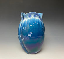 Load image into Gallery viewer, Tulip Vase- Atlantic Storm Blue #4
