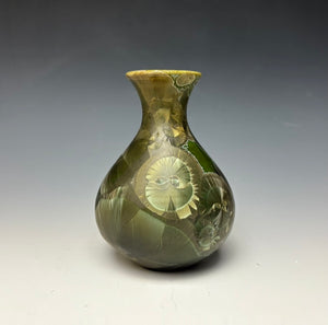 Iron Galaxy Crystalline Glazed Mini Vase 2