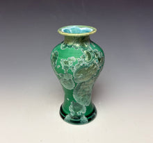 Load image into Gallery viewer, Emerald Green Crystalline Glazed Mini Vase 3
