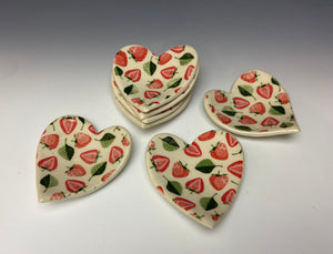 Mini Heart Dish- Strawberries