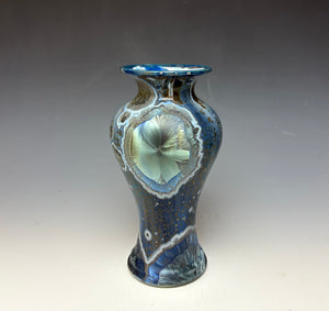 Cobalt Galaxy Crystalline Glazed Vase 2