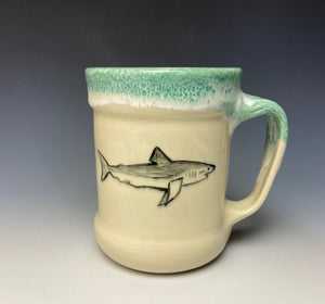 Shark Mug- Bermuda Green