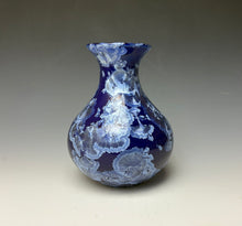 Load image into Gallery viewer, Winter Sky Blue Crystalline Glazed Vase 2
