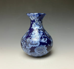 Winter Sky Blue Crystalline Glazed Vase 2