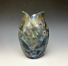 Load image into Gallery viewer, Tulip Vase- Cobalt Galaxy #2

