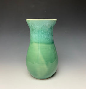 Seafoam Green Everyday Vase- Curvy