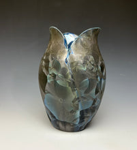 Load image into Gallery viewer, Tulip Vase- Cobalt Galaxy #2
