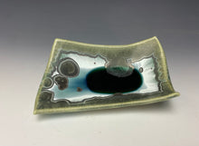 Load image into Gallery viewer, Crystalline Tray in Green and Silver #4
