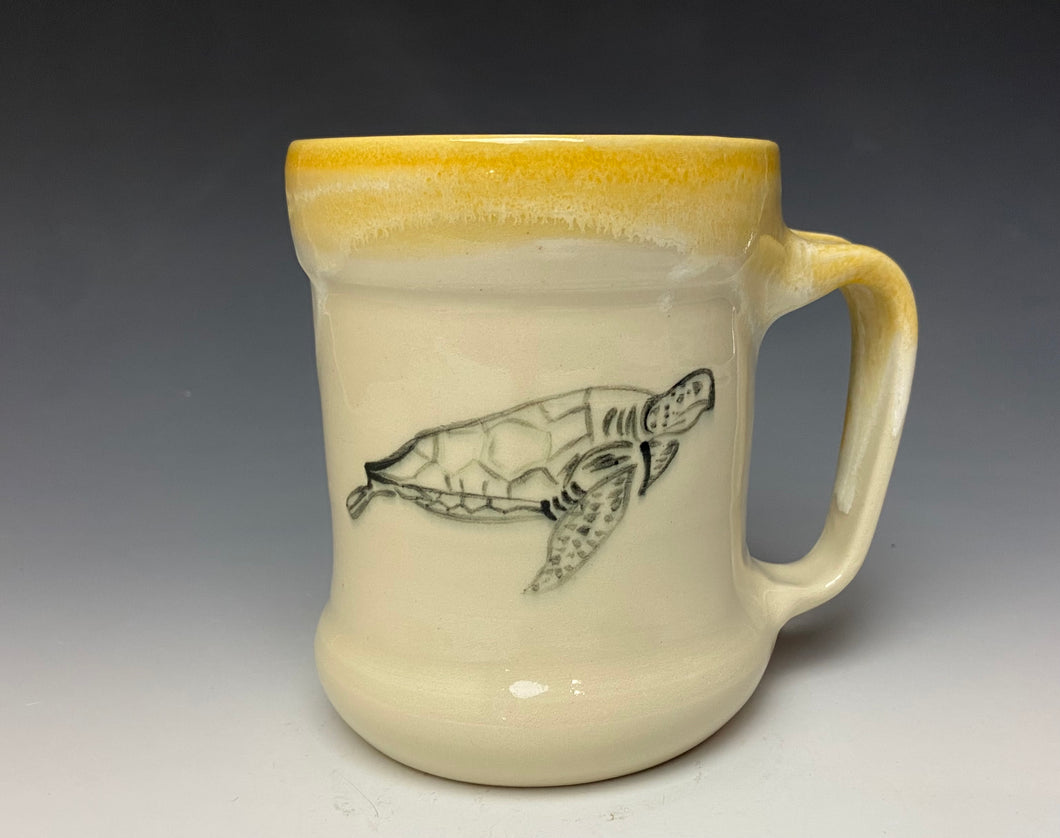 Sea Turtle Mug- Sunshine Yellow