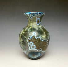 Load image into Gallery viewer, Cobalt Galaxy Crystalline Glazed Vase 5

