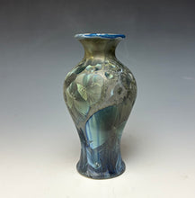 Load image into Gallery viewer, Cobalt Galaxy Crystalline Glazed Vase 2
