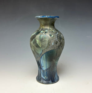 Cobalt Galaxy Crystalline Glazed Vase 2