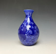 Load image into Gallery viewer, Royal Blue Crystalline Glazed Mini Vase 2

