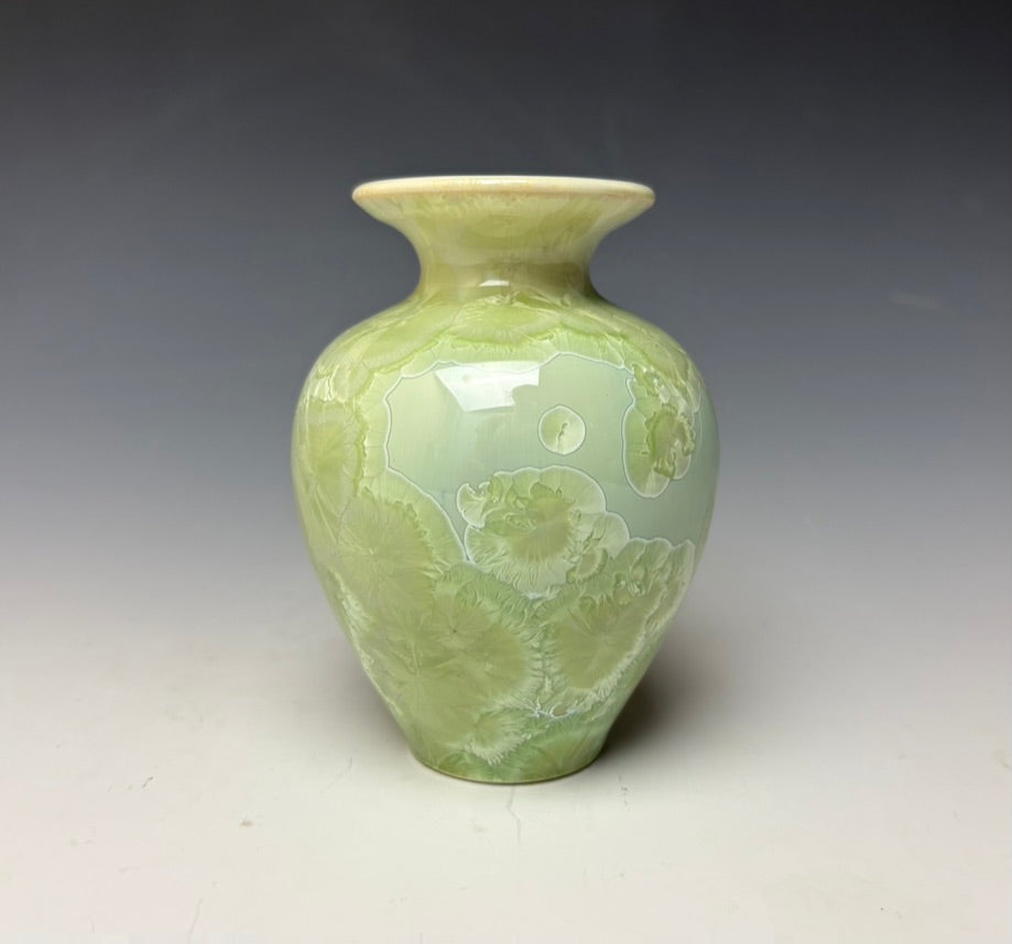 Crystalline Glazed Mini Vase - Mint Green 3