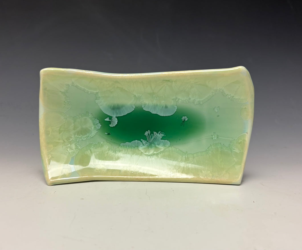 Crystalline Tray in Moss Green #1