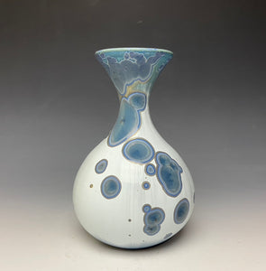 Bluestone Crystalline Glazed Vase