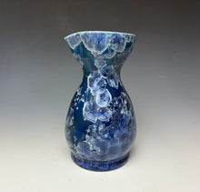 Load image into Gallery viewer, Atlantic Storm Blue Crystalline Sake Pitcher
