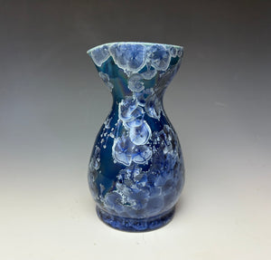 Atlantic Storm Blue Crystalline Sake Pitcher