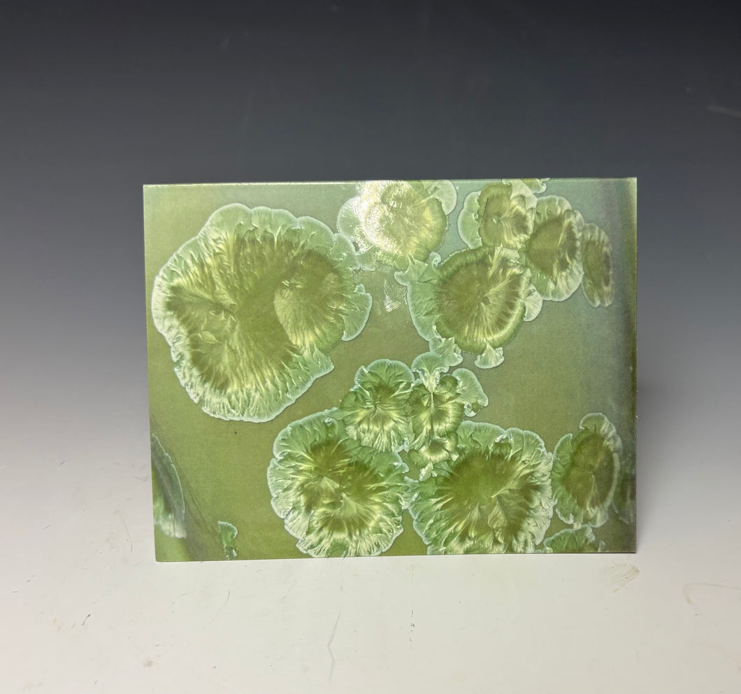 Crystalline Greeting Card- 'Mint Green'