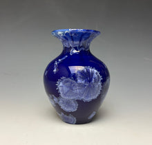Load image into Gallery viewer, Winter Sky Blue Crystalline Glazed Mini Vase #5

