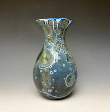 Load image into Gallery viewer, Cobalt Galaxy Crystalline Glazed Vase 4
