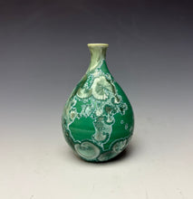 Load image into Gallery viewer, Emerald Green Crystalline Glazed Mini Vase 4
