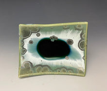 Load image into Gallery viewer, Crystalline Tray in Green and Silver #2
