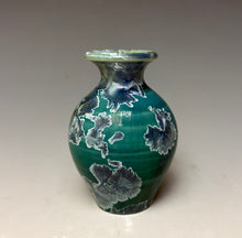 Load image into Gallery viewer, Aqua Crystalline Glazed Mini Vase 4
