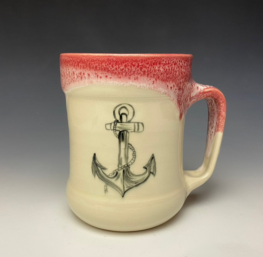 Anchor Mug- Red #2