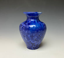 Load image into Gallery viewer, Royal Blue Crystalline Glazed Mini Vase
