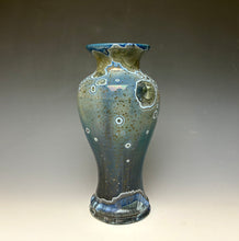 Load image into Gallery viewer, Cobalt Galaxy Crystalline Glazed Vase 9

