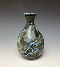 Load image into Gallery viewer, Cobalt Galaxy Crystalline Glazed Mini Vase 14
