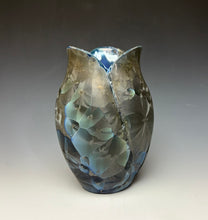 Load image into Gallery viewer, Tulip Vase- Cobalt Galaxy #2
