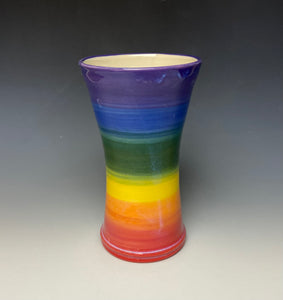 Rainbow Vase - Purple Top