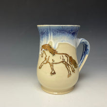 Load image into Gallery viewer, Gold Galloping Horse Mug - Amethyst
