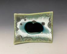 Load image into Gallery viewer, Crystalline Tray in Green and Silver #2
