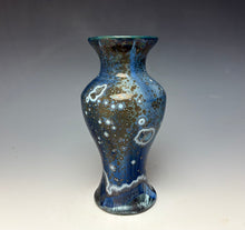 Load image into Gallery viewer, Cobalt Galaxy Crystalline Glazed Vase 6

